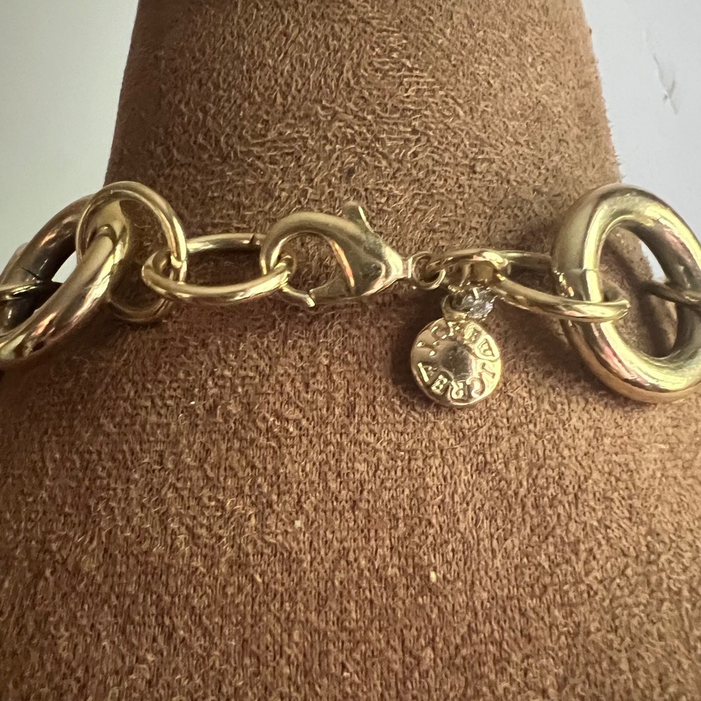J.Crew Chunky Gold Tone Link Statement Necklace 20 Inch Quiet Luxury - Picture 2 of 3